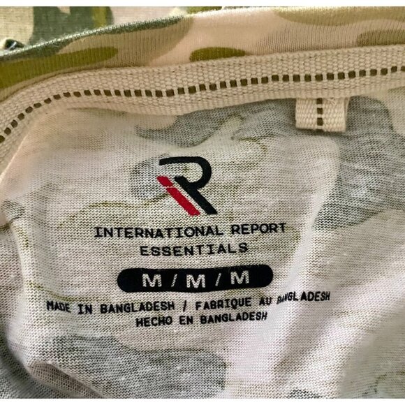 International Report Essentials Camo Short Sleeve Shirt Men's Medium NEW - Picture 8 of 8